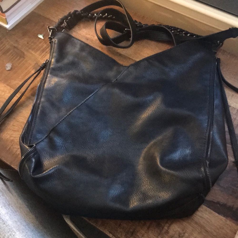 Black Zara cross Body or Hobo Bag